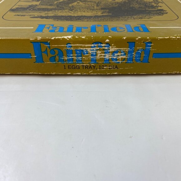 Anchor Hocking Fairfield Glass 10" Egg Oyster Plate Vintage - Picture 8 of 11